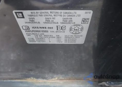 2016 Chevrolet Equinox Lt z USA, uszkodzony, nr VIN 2GNFLFE38G6125859